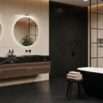 Black and Beige Bathroom