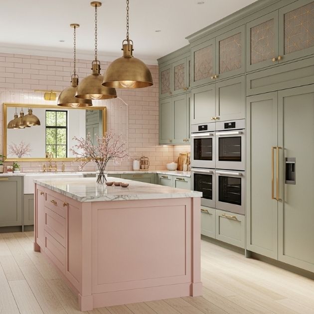 Blush and Sage Contemporary Glam
