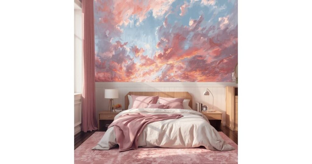 Blush and Sky Dreamscape Bedroom