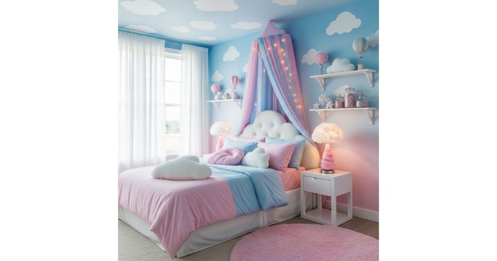 Candyfloss and Cloud Bliss Bedroom