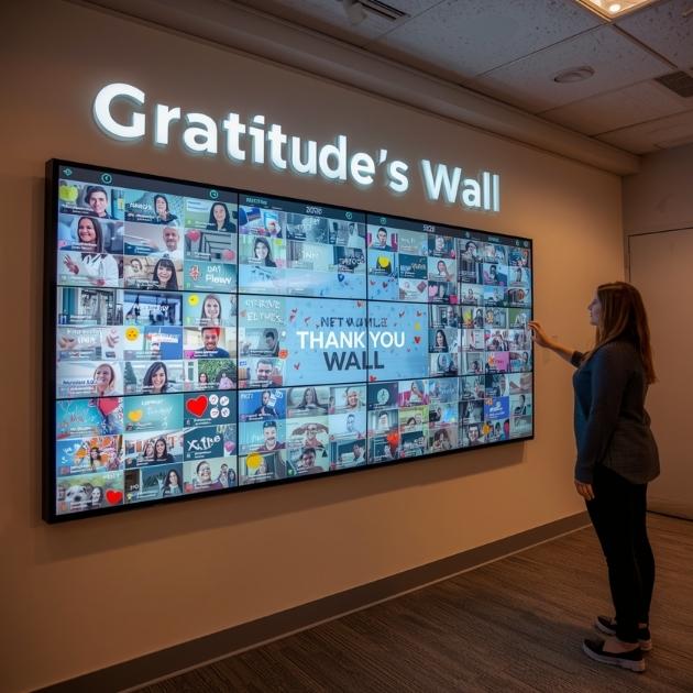 Digital Gratitude Wall