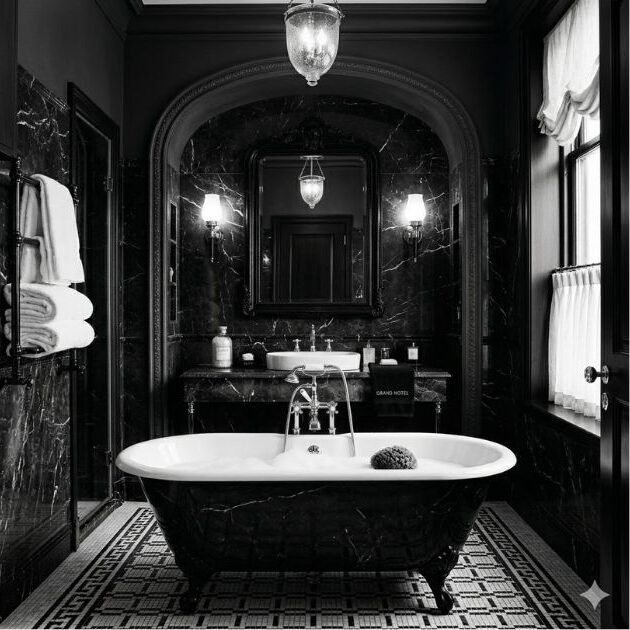 Dramatic Monochrome Walls