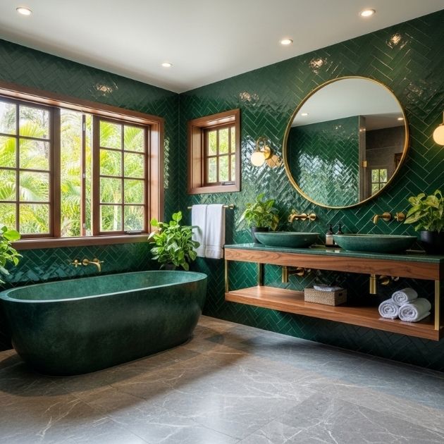 Emerald Retreat Bathroom