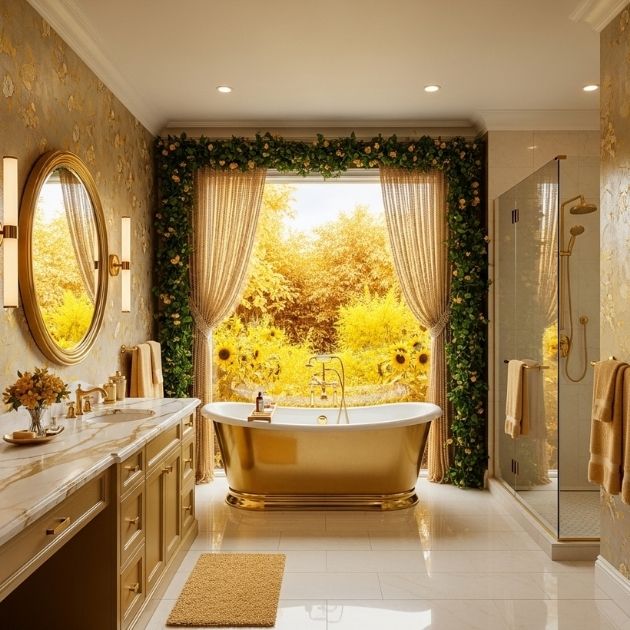 Golden Garden Escape Bathroom