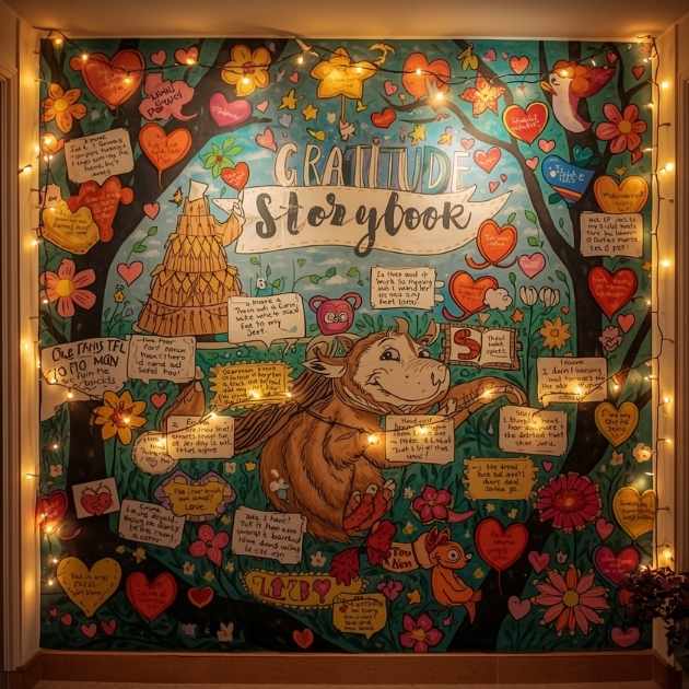 Gratitude Storybook Wall