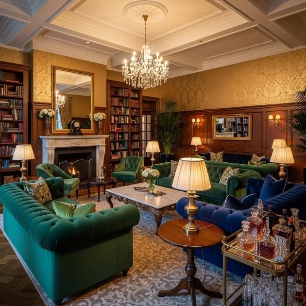 Luxe Hotel-Inspired Lounge