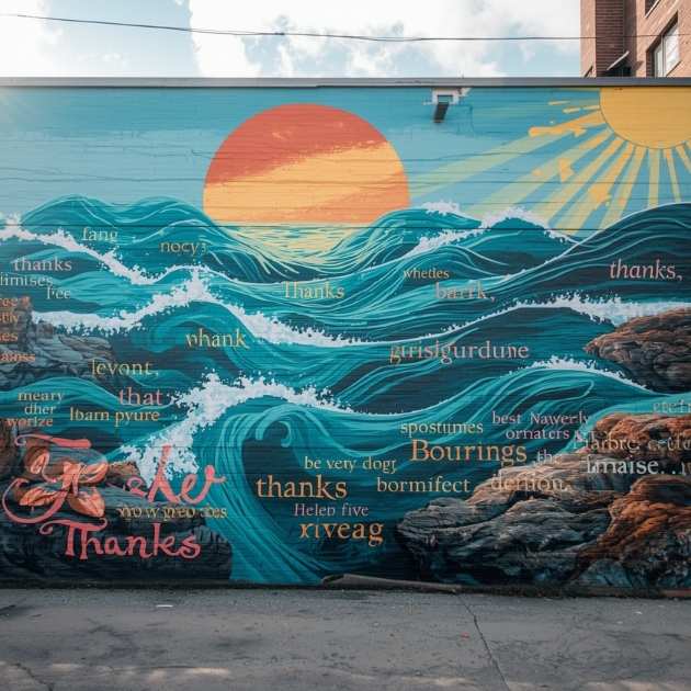 Ocean of Gratitude Wall