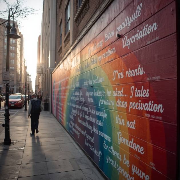 Rainbow of Appreciation Wall