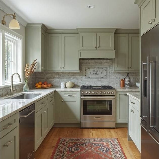 Sage Green Elegance with Terracotta Pops