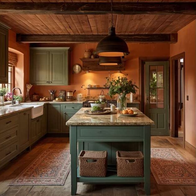 Terracotta & Sage Cottage Kitchen