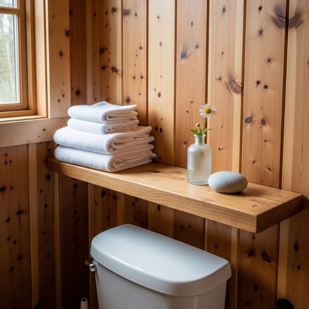 Add a Slim Shelf Over the Toilet