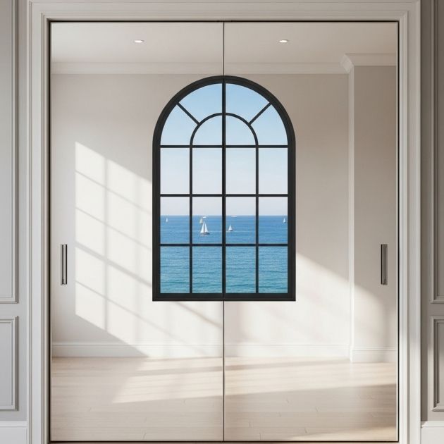 Arched Window Overlay Illusion