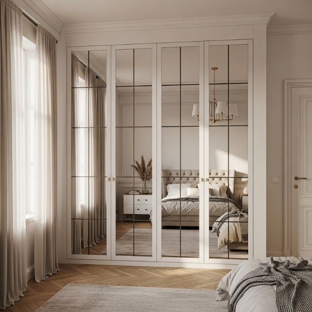 Classic French Door Grid Overlay