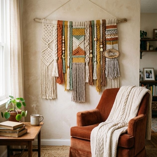DIY Yarn Wall Hanging