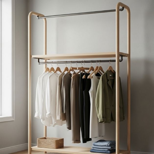 Double-Hang Tiered Rack
