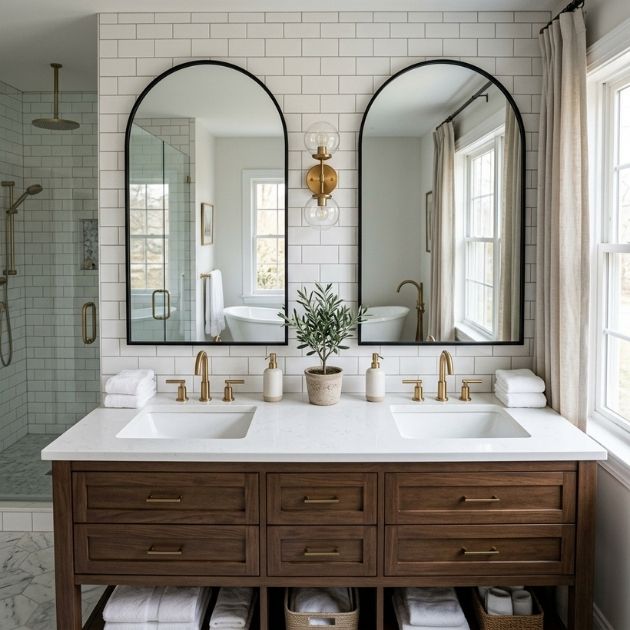 Double Mirrors for Dual Sinks