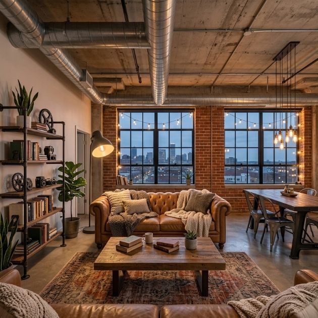 Emphasize the Industrial Aesthetic