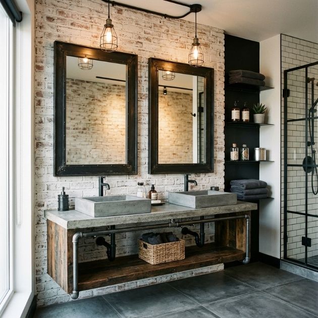 Industrial Style Mirror