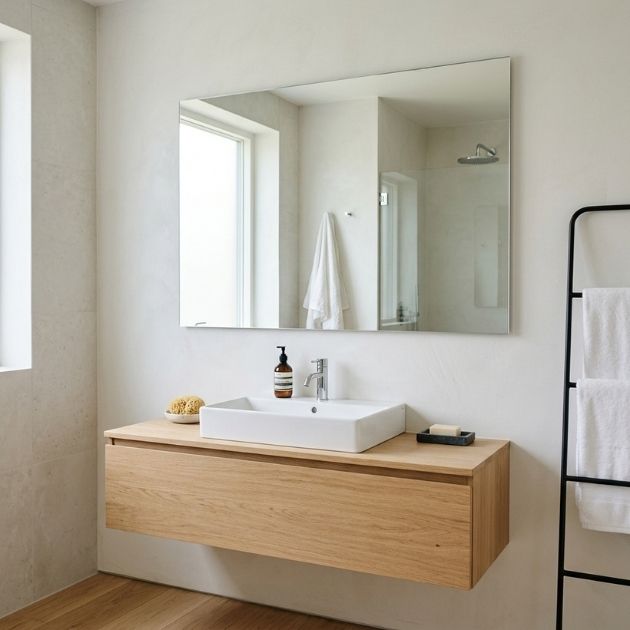 Minimalist Frameless Mirror