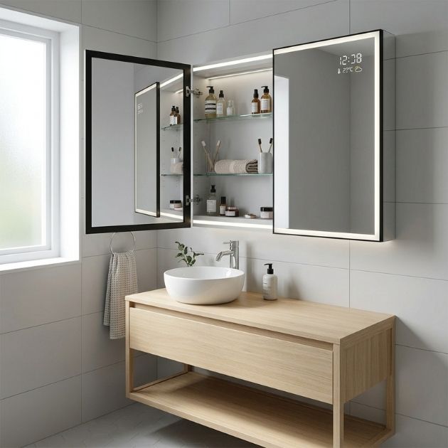 Mirror with Built-in Storage