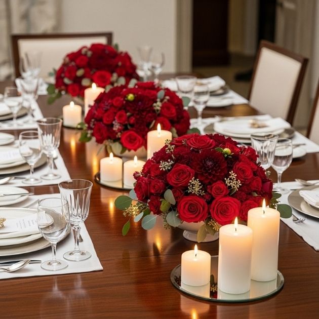 Red Centerpieces