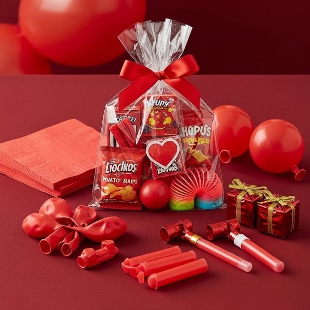 Red-Themed Party Favors