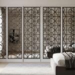 Stylish Overlays for Mirrored Closet Doors