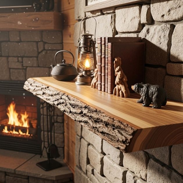 Try a Live-Edge Shelf for Wow Factor