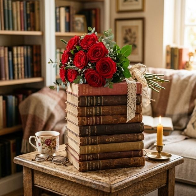 Vintage Book Stack