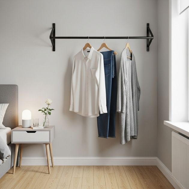 Wall-Mounted Single Rail