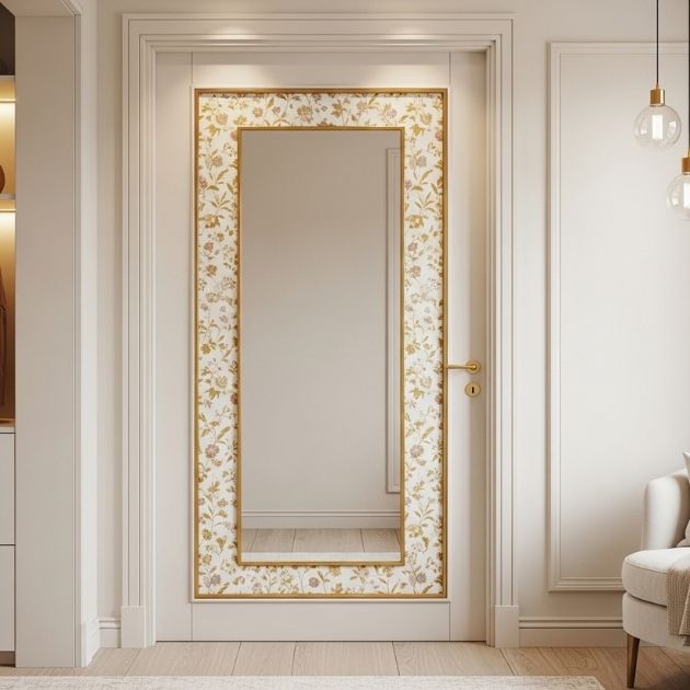 Wallpaper Insets With Trim Overlay Frames