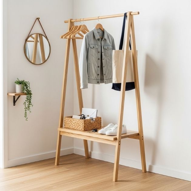 Wooden A-Frame Rack