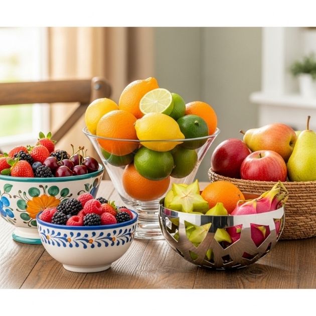 eclectic mix of fruit bowls that reflect your unique style