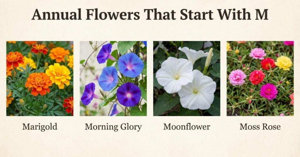 Annual Flowers That Start With M