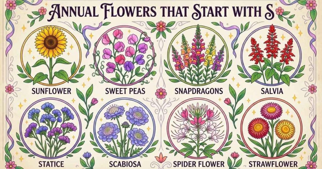 Annual Flowers That Start With S