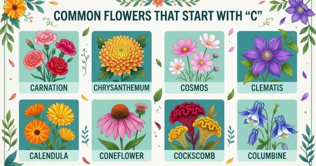 Common Flowers That Start With C