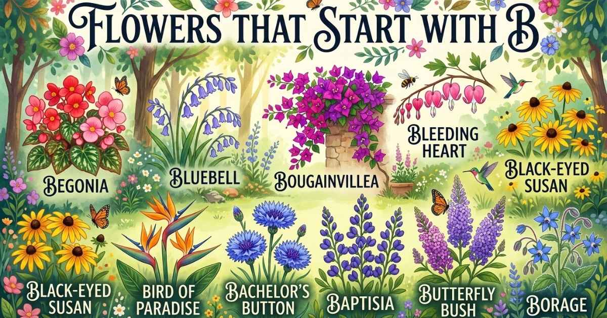 Flowers That Start With B