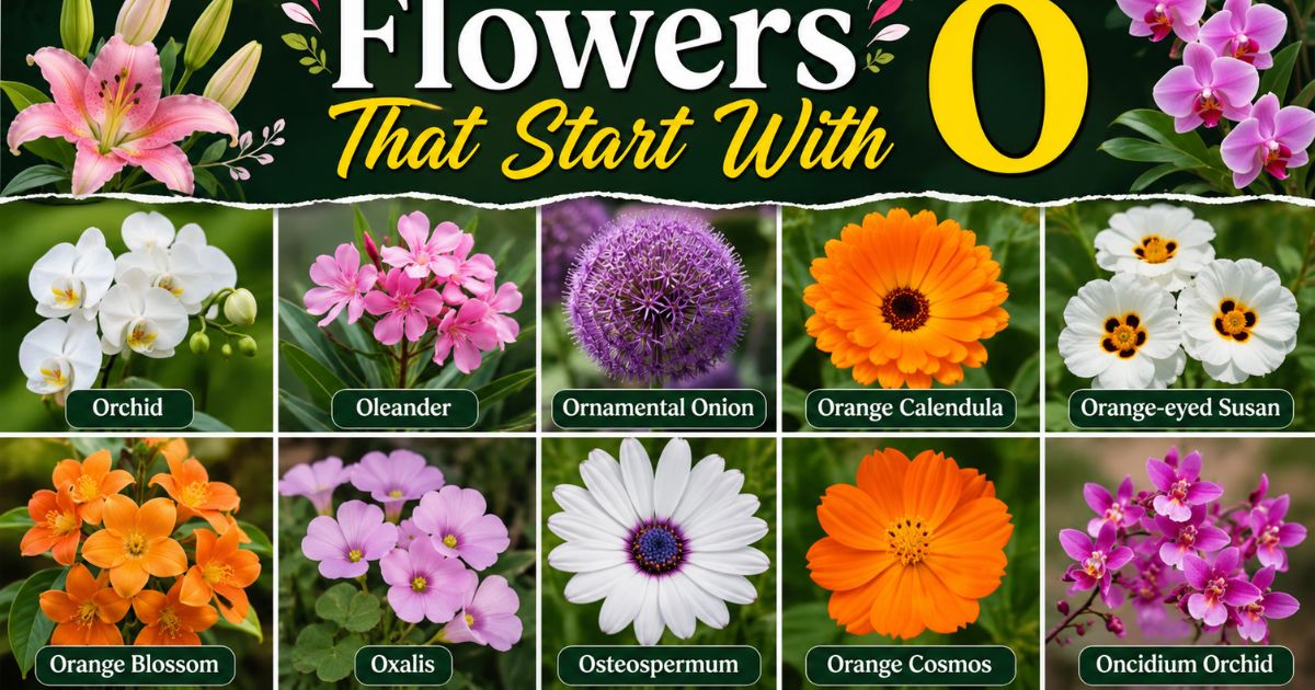 Flowers That Start With O