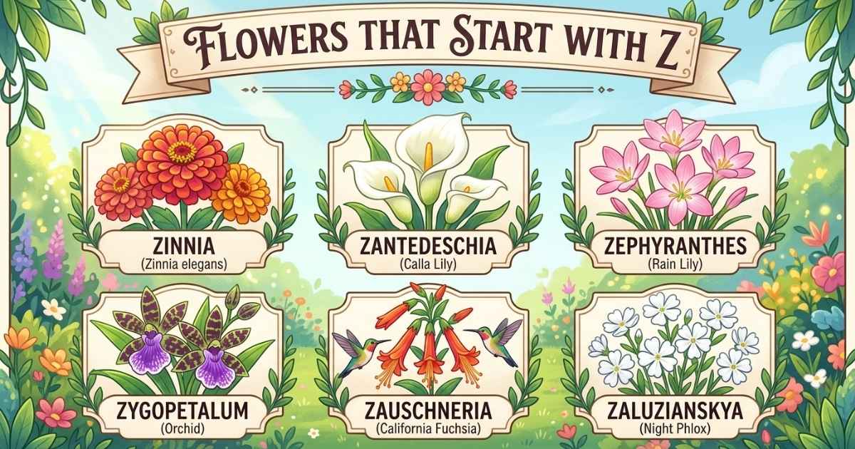 Flowers That Start With Z