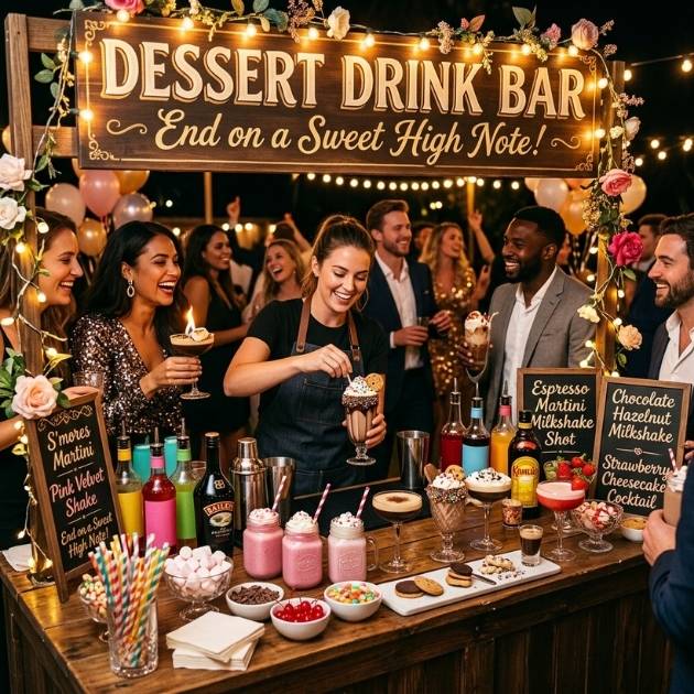 Interactive Dessert Drink Bar