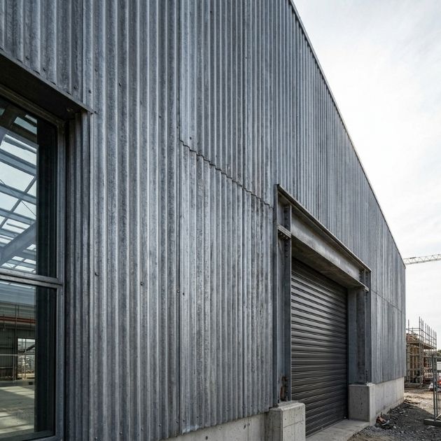 Minimalistic Corrugated Metal Panels