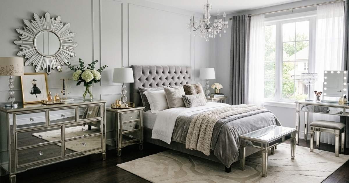 Mirrored Furniture Bedroom Ideas