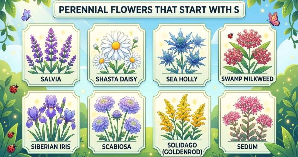 Perennial Flowers That Start With S