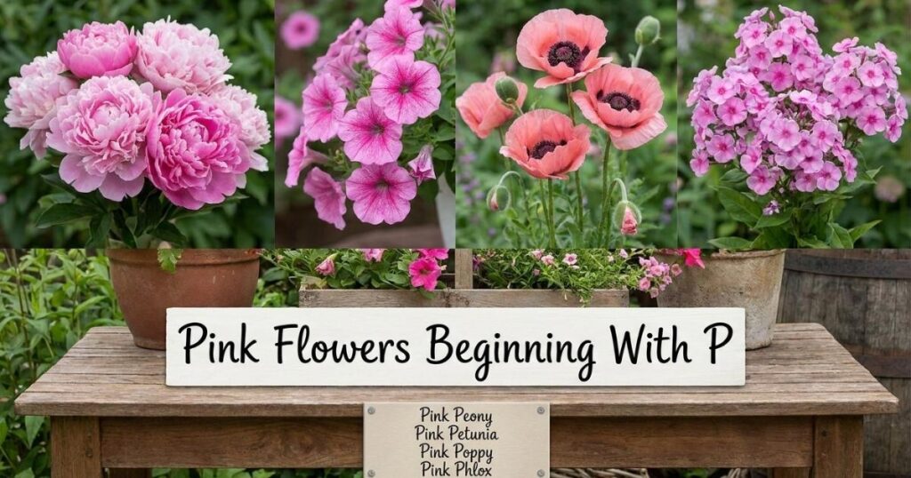 Pink Flowers Beginning With P