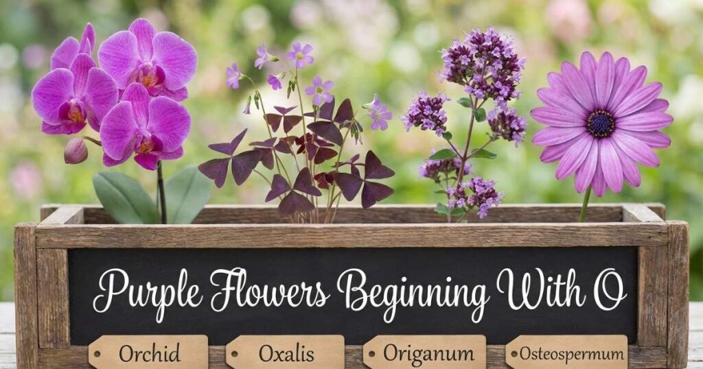 Purple Flowers Beginning With O