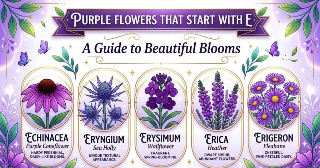 Purple Flowers That Start With E