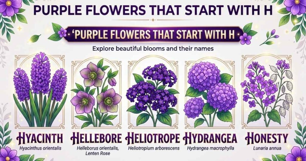 Purple Flowers That Start With H