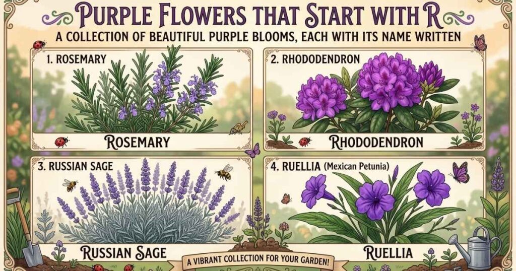 Purple Flowers That Start With R