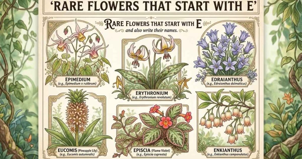 Rare Flowers That Start With E