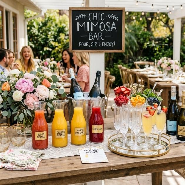The Chic Mimosa Bar
